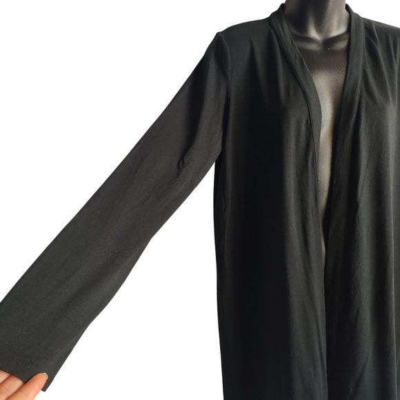 J. Jill Women's Black Open Front Stretch Cardigan Size S - Picture 5 of 7